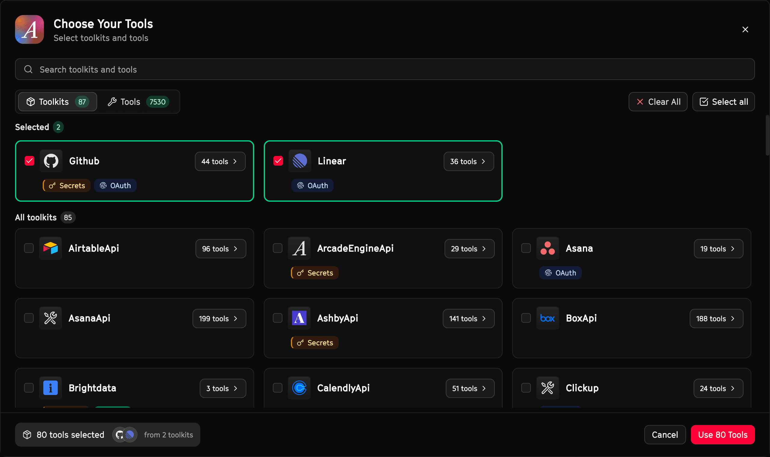 Tool Picker